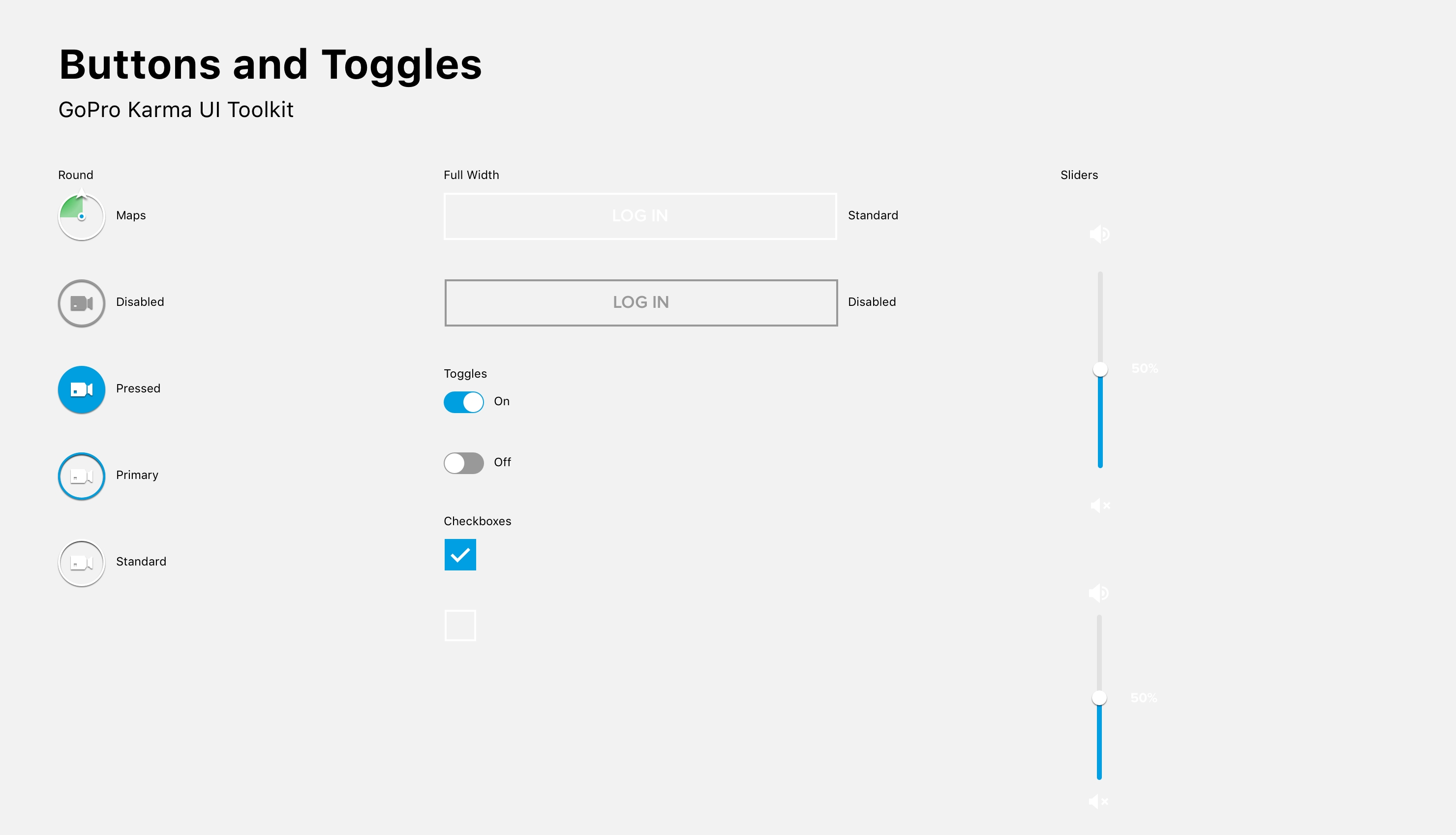 Buttons and Toggles